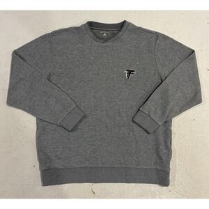 Antigua Atlanta Falcons Crewneck Sweatshirt Mens Large Gray Football NFL